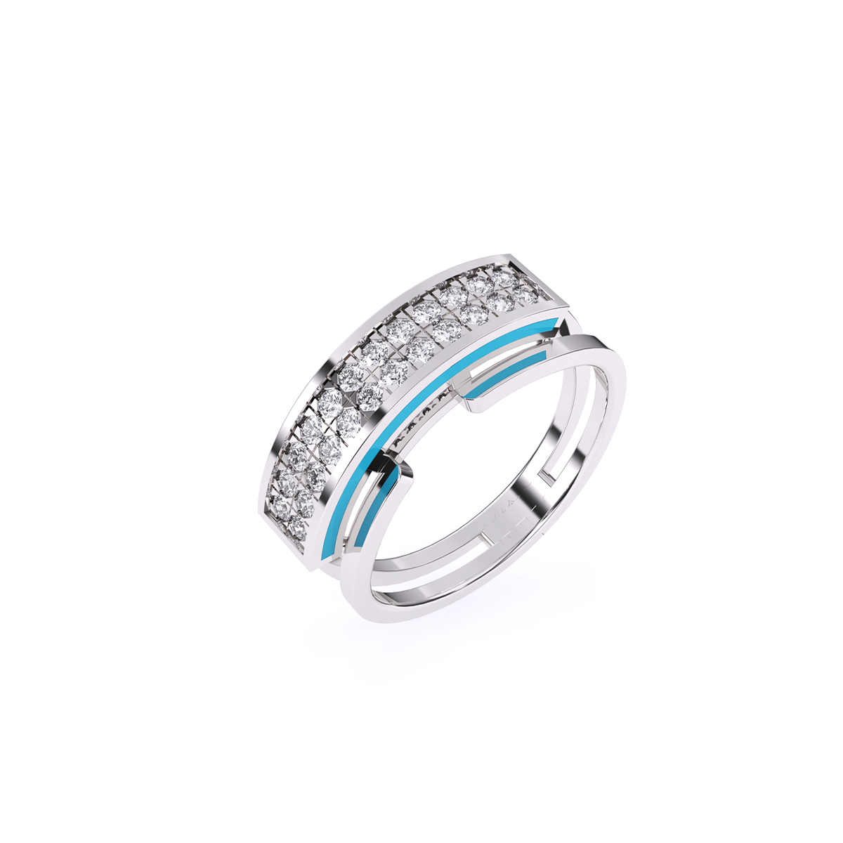 Impressive Round Lab Grown Band For Men